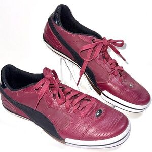 Puma Athletic Shoes in Burgundy and Black